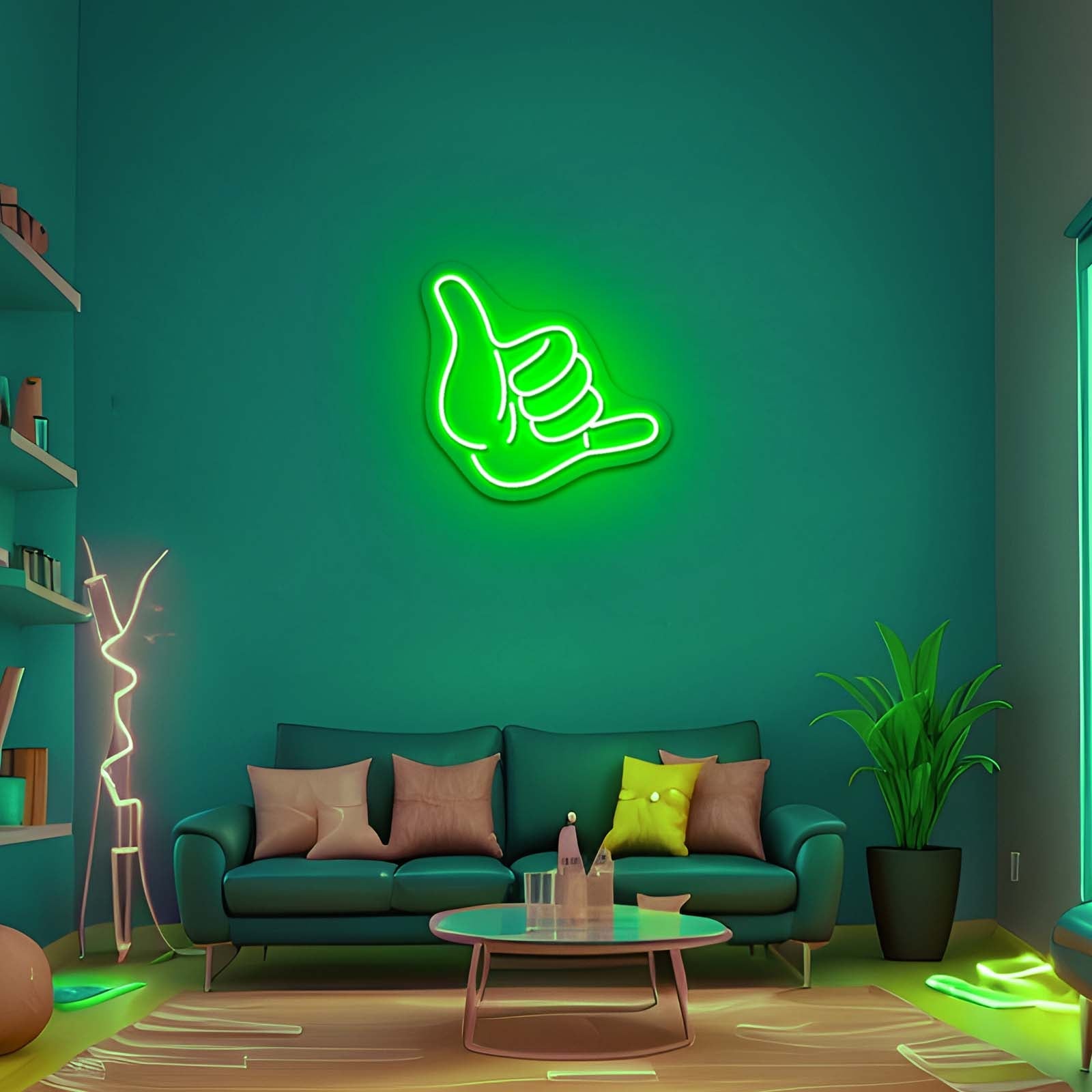 Shaka Hand Neon Sign Neon Wall Light - Shineneon