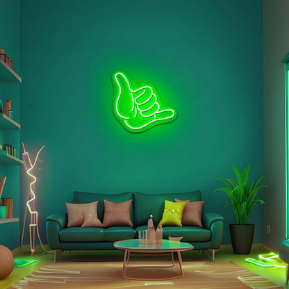 Shaka Hand Neon Sign Neon Wall Light - Shineneon