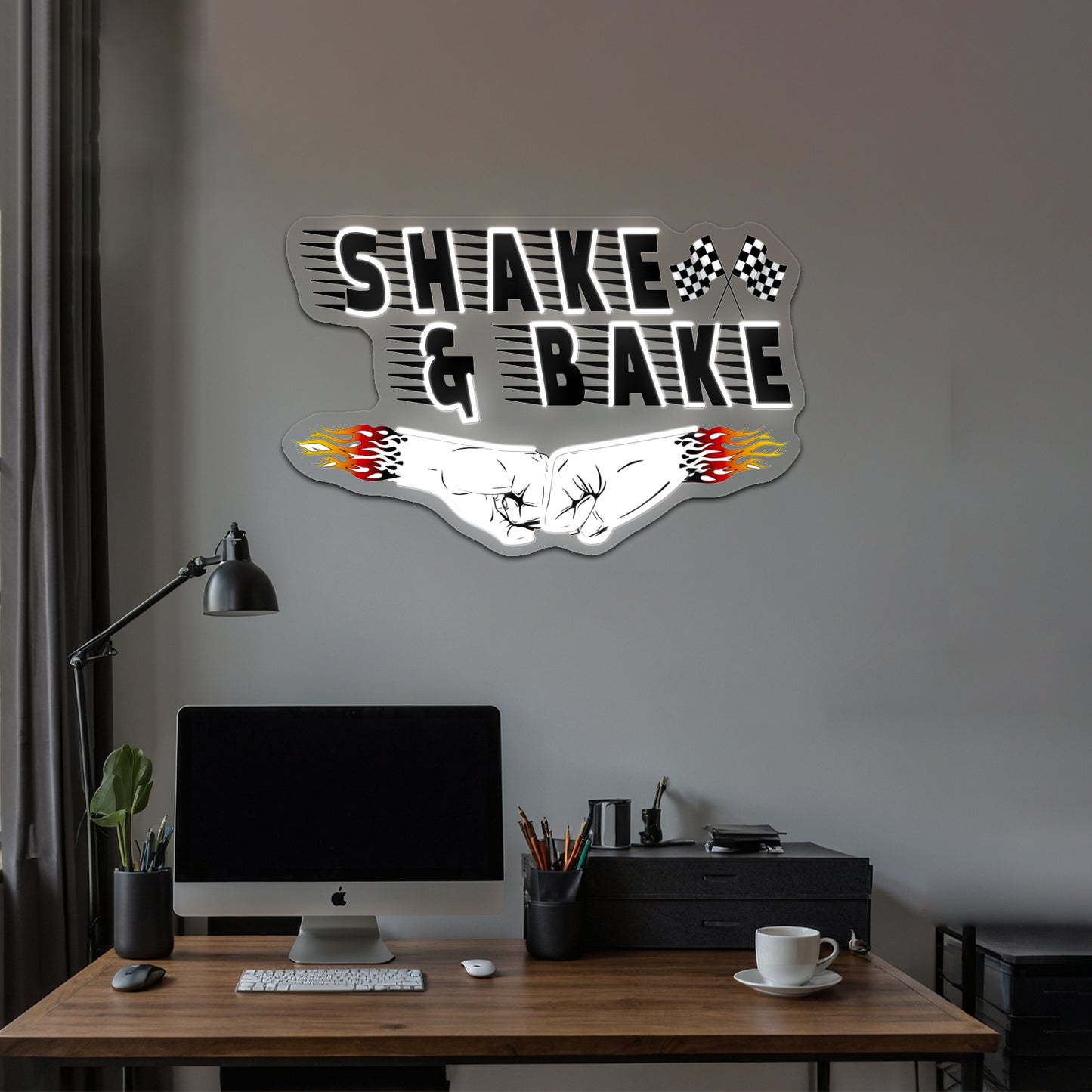 Shake And Bake Artwork Custom Led Signs