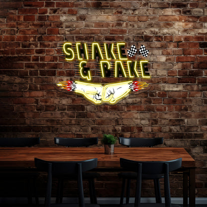 Shake And Bake Artwork Custom Led Signs