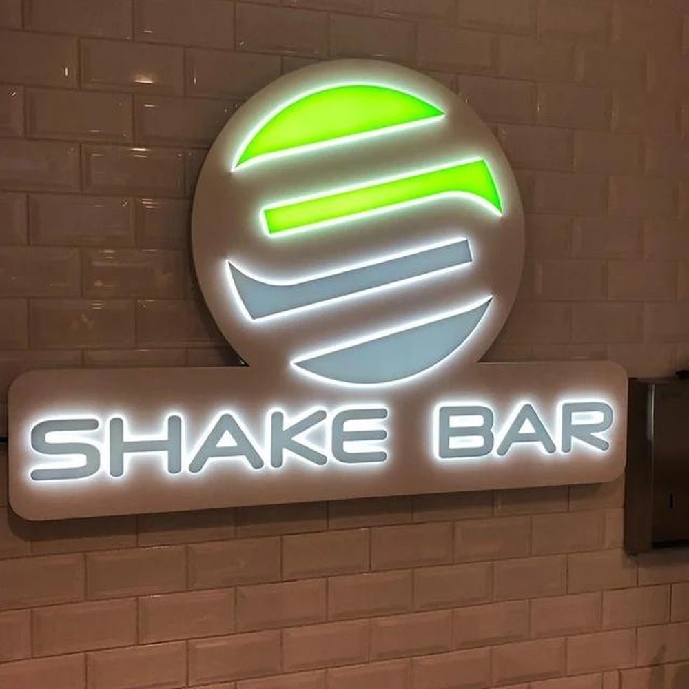 Shake Bar 3D Frontlit Letters Metal Led Sign - Shineneon