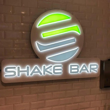 Shake Bar 3D Frontlit Letters Metal Led Sign - Shineneon