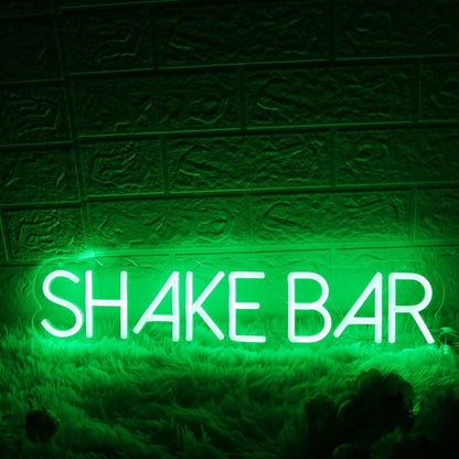 Shake Bar Green Led Neon Sign | Shineneon