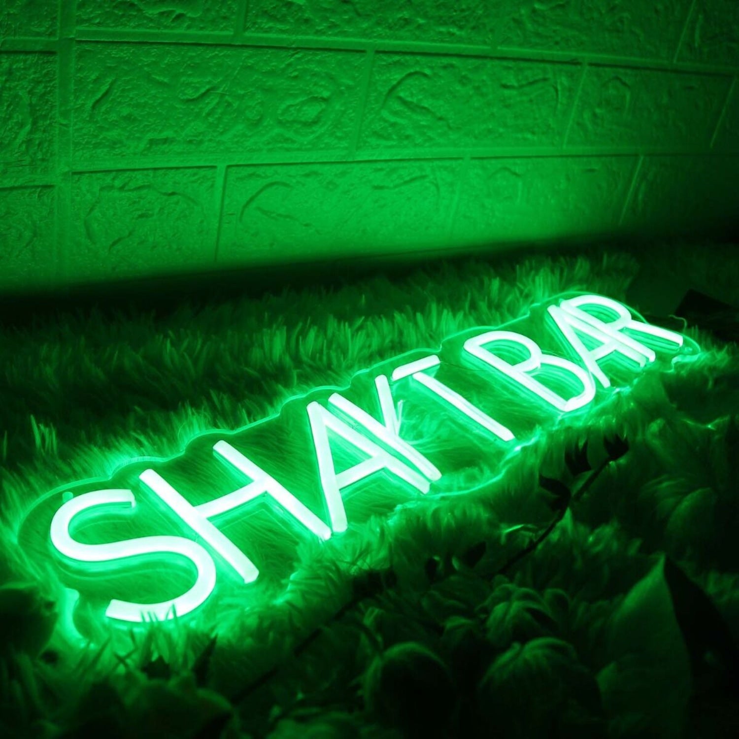 Shake Bar Green Led Neon Sign | Shineneon