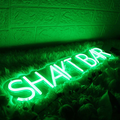 Shake Bar Green Led Neon Sign | Shineneon