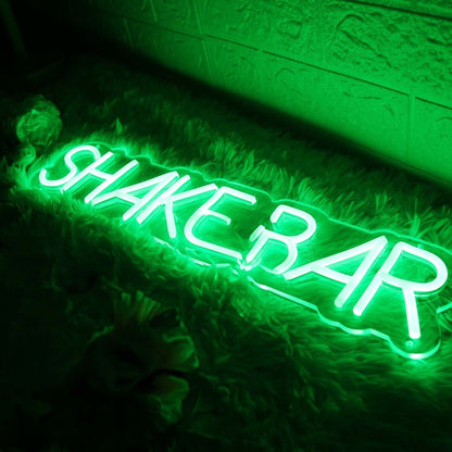 Shake Bar Green Led Neon Sign | Shineneon