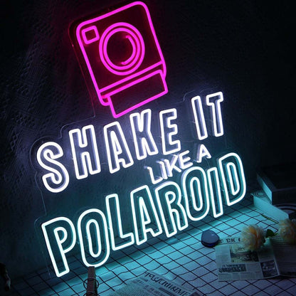 Shake It Like A Polaroid Led Neon Sign - Shineneon