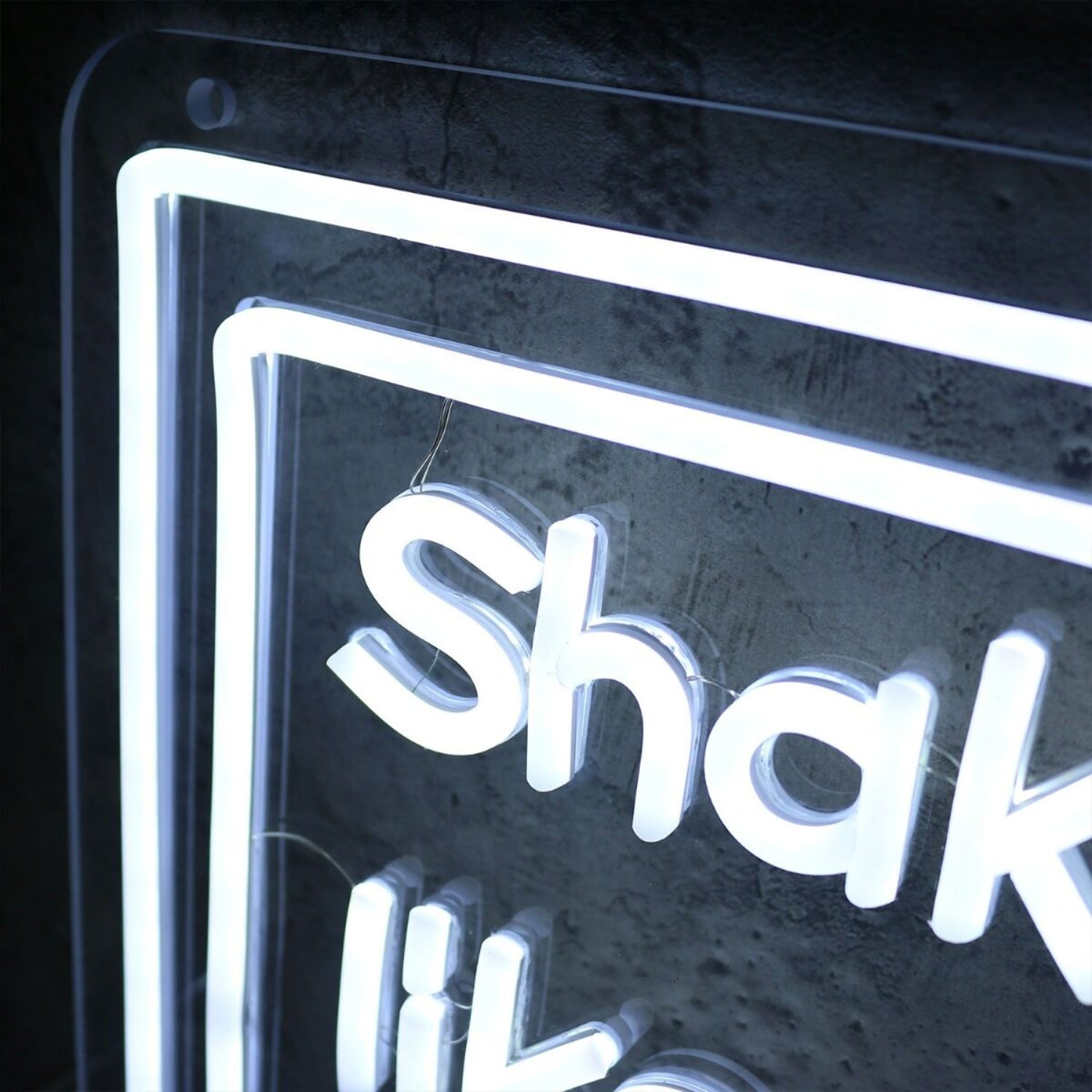 Shake It Like A Polaroid Picture White Led Neon Sign | Shineneon
