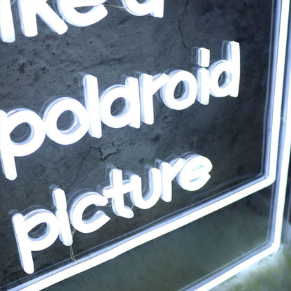 Shake It Like A Polaroid Picture White Led Neon Sign - Shineneon