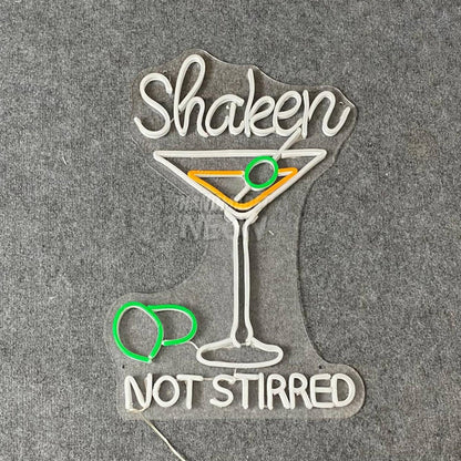 Shaken Not Stirred Martini Led Neon Sign Wall Art | Shineneon