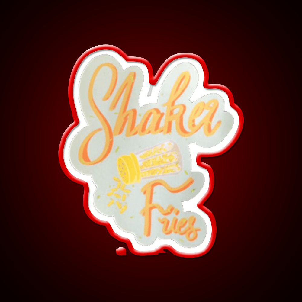 Shaker Fries Fast Food Led Neon Sign For Burger Place Rgb Color - Shineneon