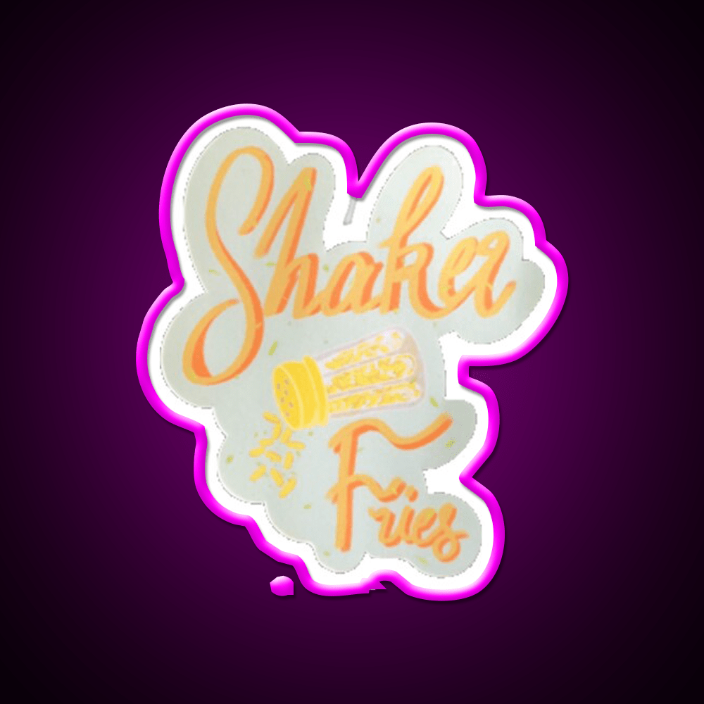 Shaker Fries Fast Food Led Neon Sign For Burger Place Rgb Color - Shineneon