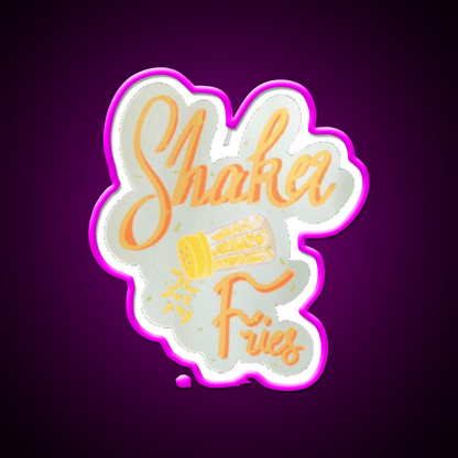 Shaker Fries Fast Food Led Neon Sign For Burger Place Rgb Color - Shineneon