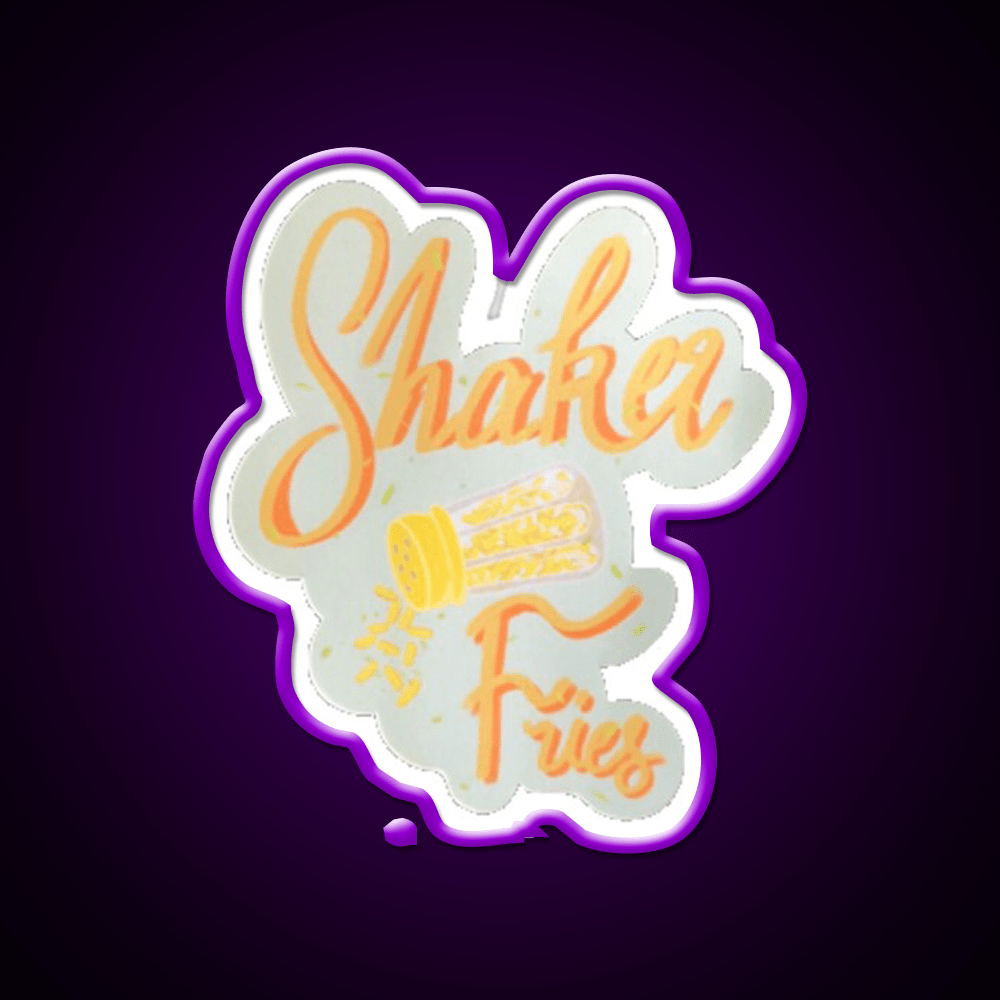 Shaker Fries Fast Food Led Neon Sign For Burger Place Rgb Color - Shineneon