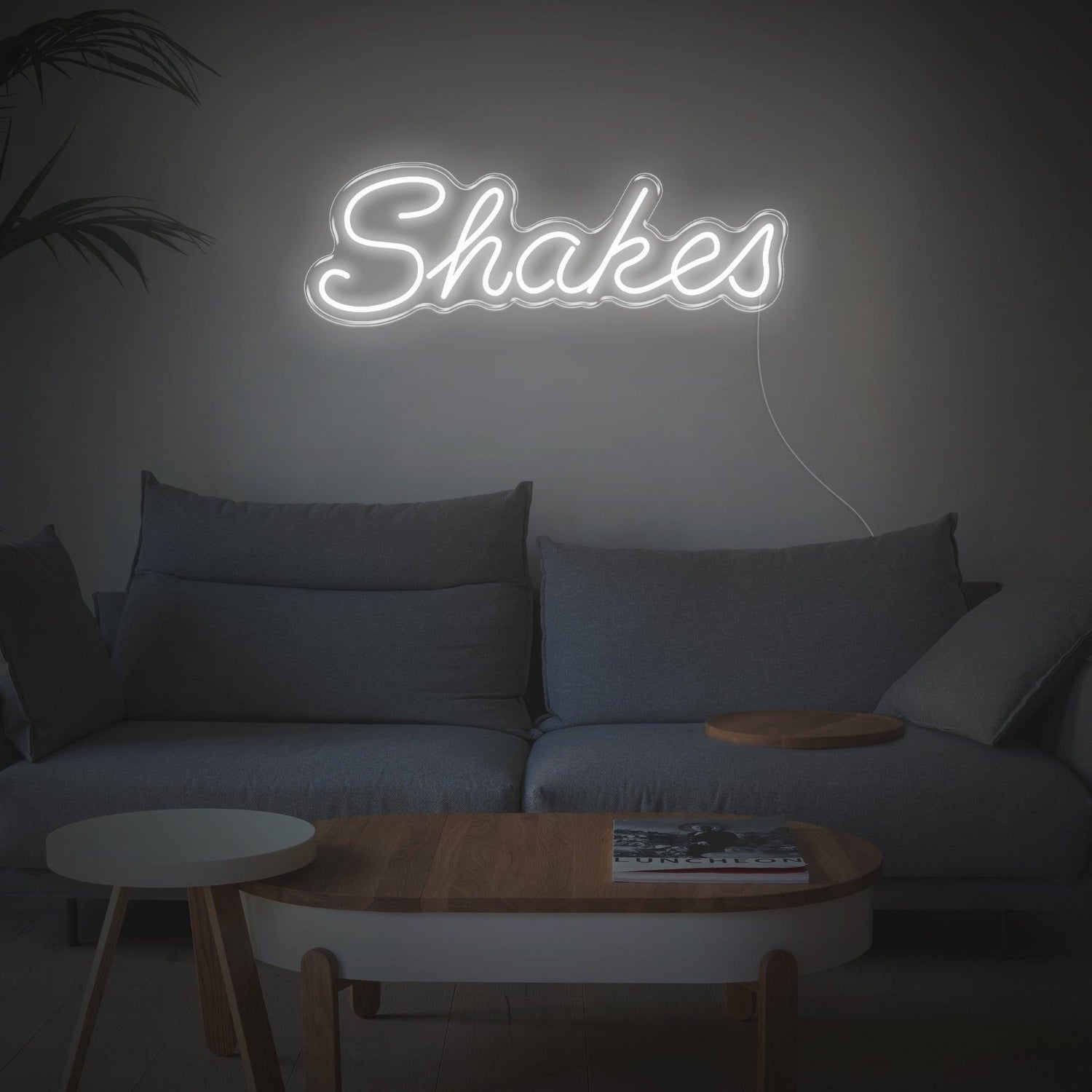 Shakes Bright Green Led Neon Sign Custom Text Design For Home Cafe Decor | Shineneon
