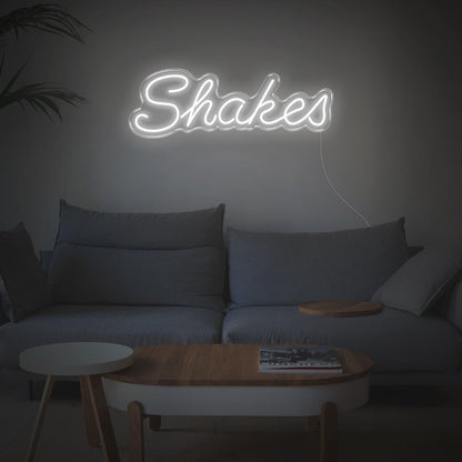 Shakes Bright Green Led Neon Sign Custom Text Design For Home Cafe Decor | Shineneon