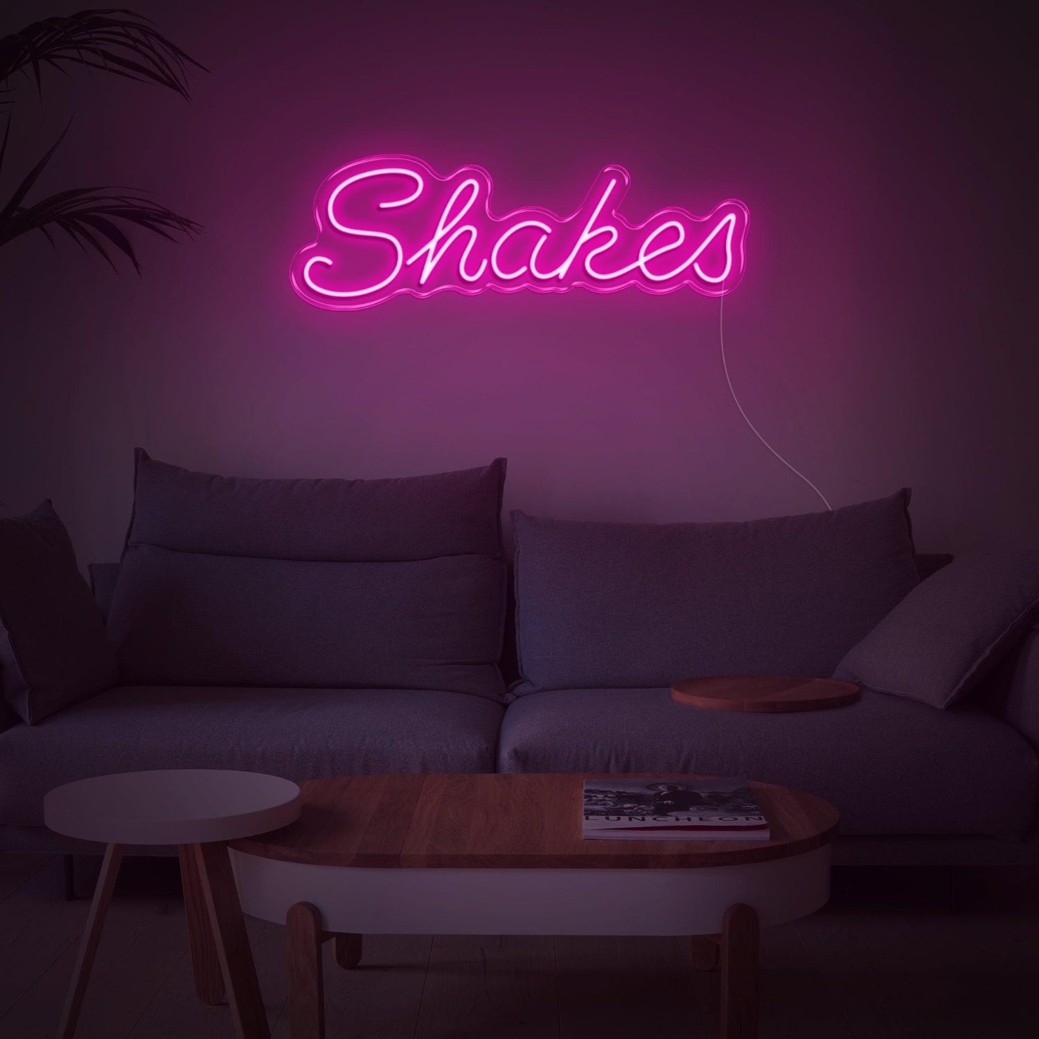 Shakes Bright Green Led Neon Sign Custom Text Design For Home Cafe Decor | Shineneon