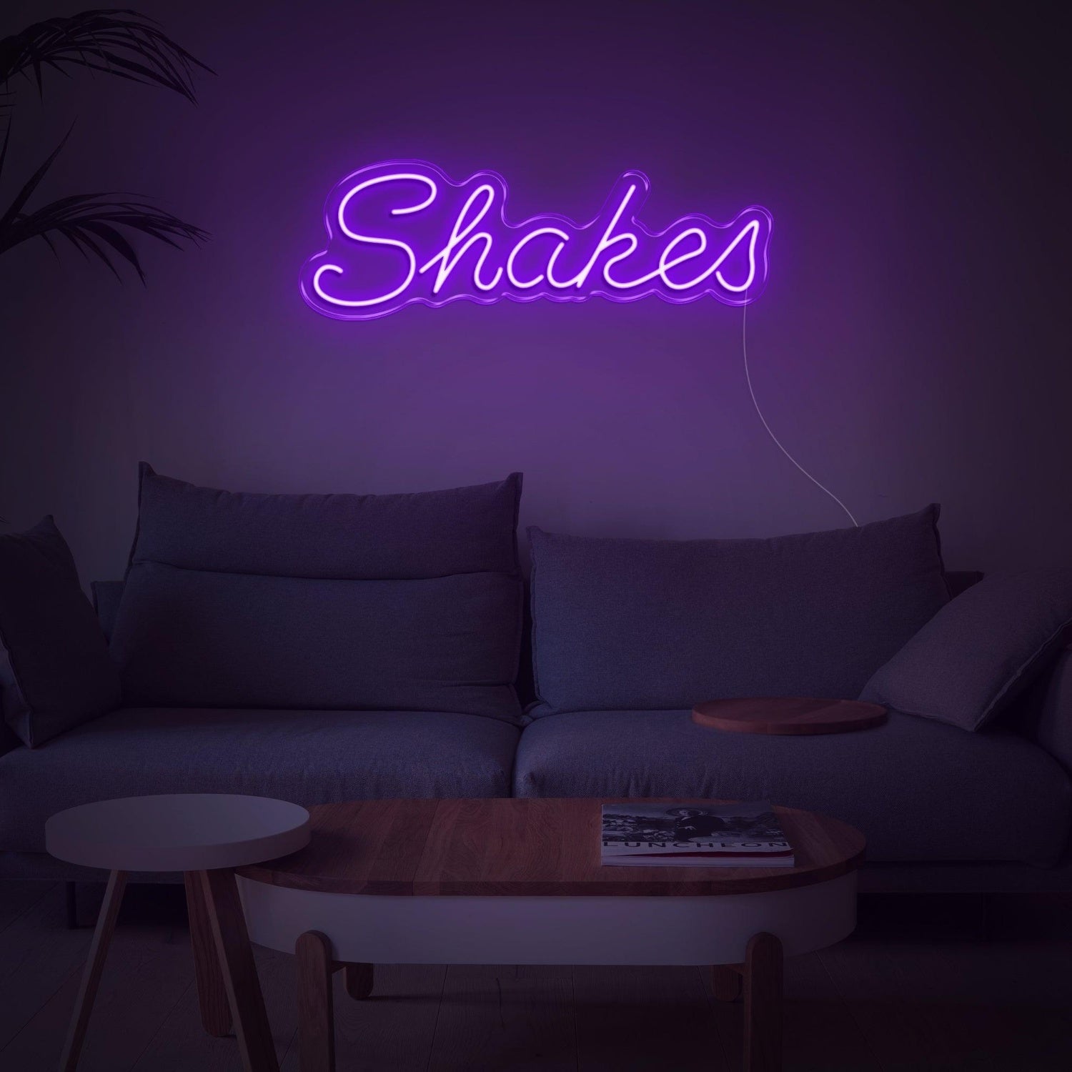 Shakes Bright Green Led Neon Sign Custom Text Design For Home Cafe Decor | Shineneon