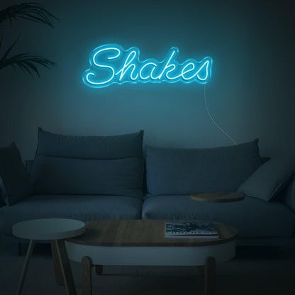 Shakes Bright Green Led Neon Sign Custom Text Design For Home Cafe Decor | Shineneon