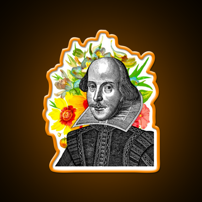 Shakespeare Flowers Renaissance Fair Festival Beer Bar Decor Led Neon Sign Rgb Color - LED neon sign view 6