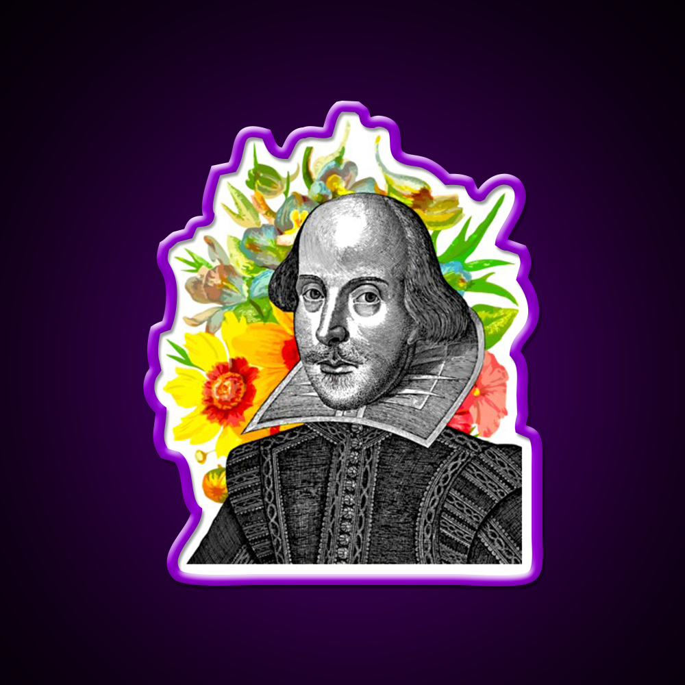 Shakespeare Flowers Renaissance Fair Festival Beer Bar Decor Led Neon Sign Rgb Color - LED neon sign view 9