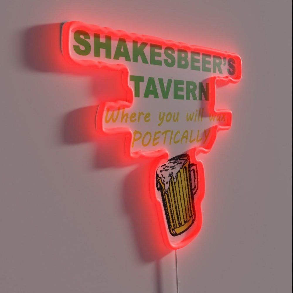 Shakespearesbeer Tavern Rgb Led Neon Sign - Shineneon