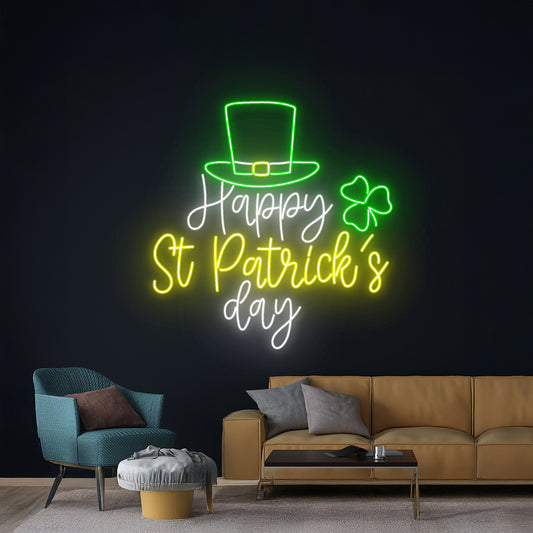 Shamrock Neon Light 3 Leaf Clover Led Light