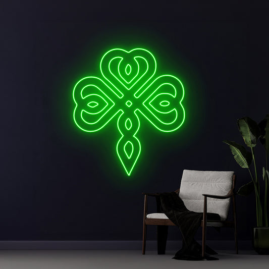 Shamrock Neon Light Ireland Holiday Room Wall Decor