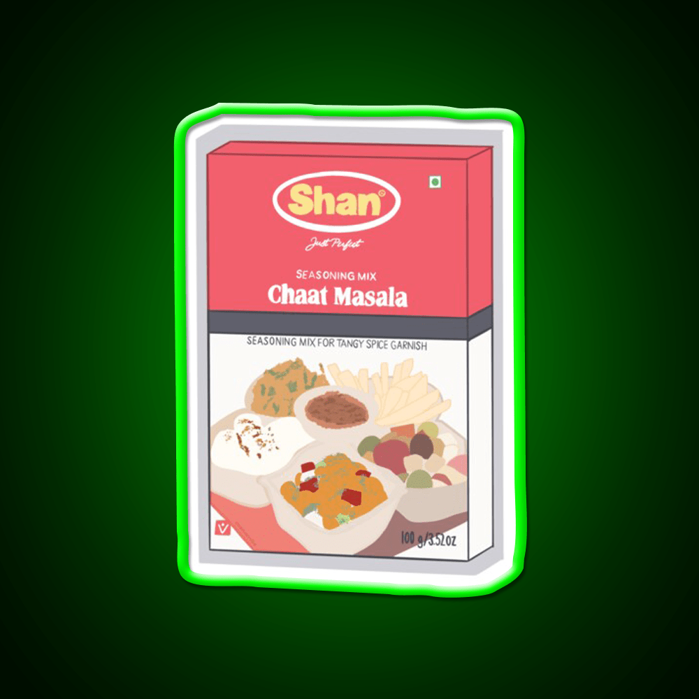 Shan Chaat Masala Box Snack Food Led Neon Sign Rgb Color - Shineneon