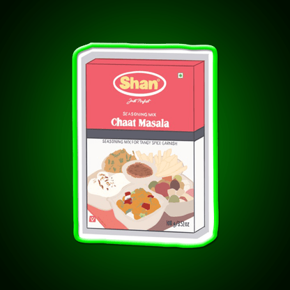 Shan Chaat Masala Box Snack Food Led Neon Sign Rgb Color - Shineneon
