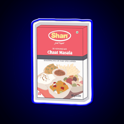 Shan Chaat Masala Box Snack Food Led Neon Sign Rgb Color - Shineneon