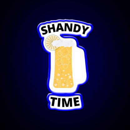 Shandy Summer Time Cocktail Seltzer Cocktail Bar Decor Led Neon Sign Rgb Color - LED neon sign view 5