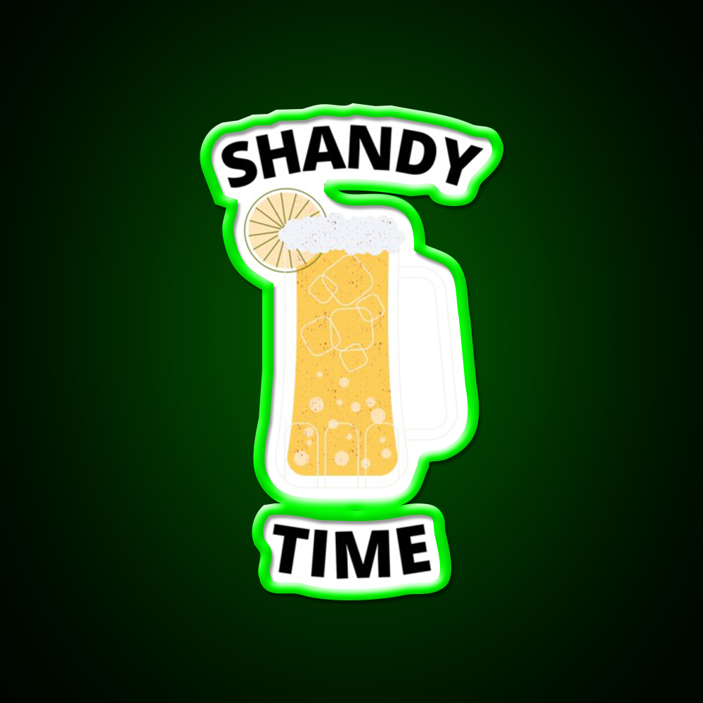Shandy Summer Time Cocktail Seltzer Cocktail Bar Decor Led Neon Sign Rgb Color - LED neon sign view 8