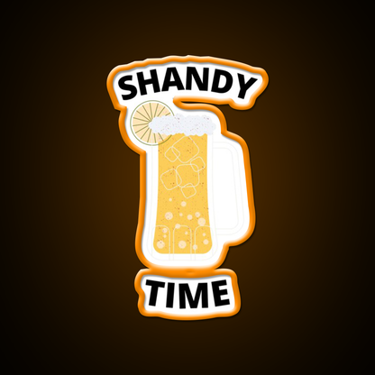 Shandy Summer Time Cocktail Seltzer Cocktail Bar Decor Led Neon Sign Rgb Color - LED neon sign view 6