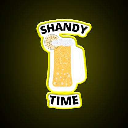 Shandy Summer Time Cocktail Seltzer Cocktail Bar Decor Led Neon Sign Rgb Color - LED neon sign view 7