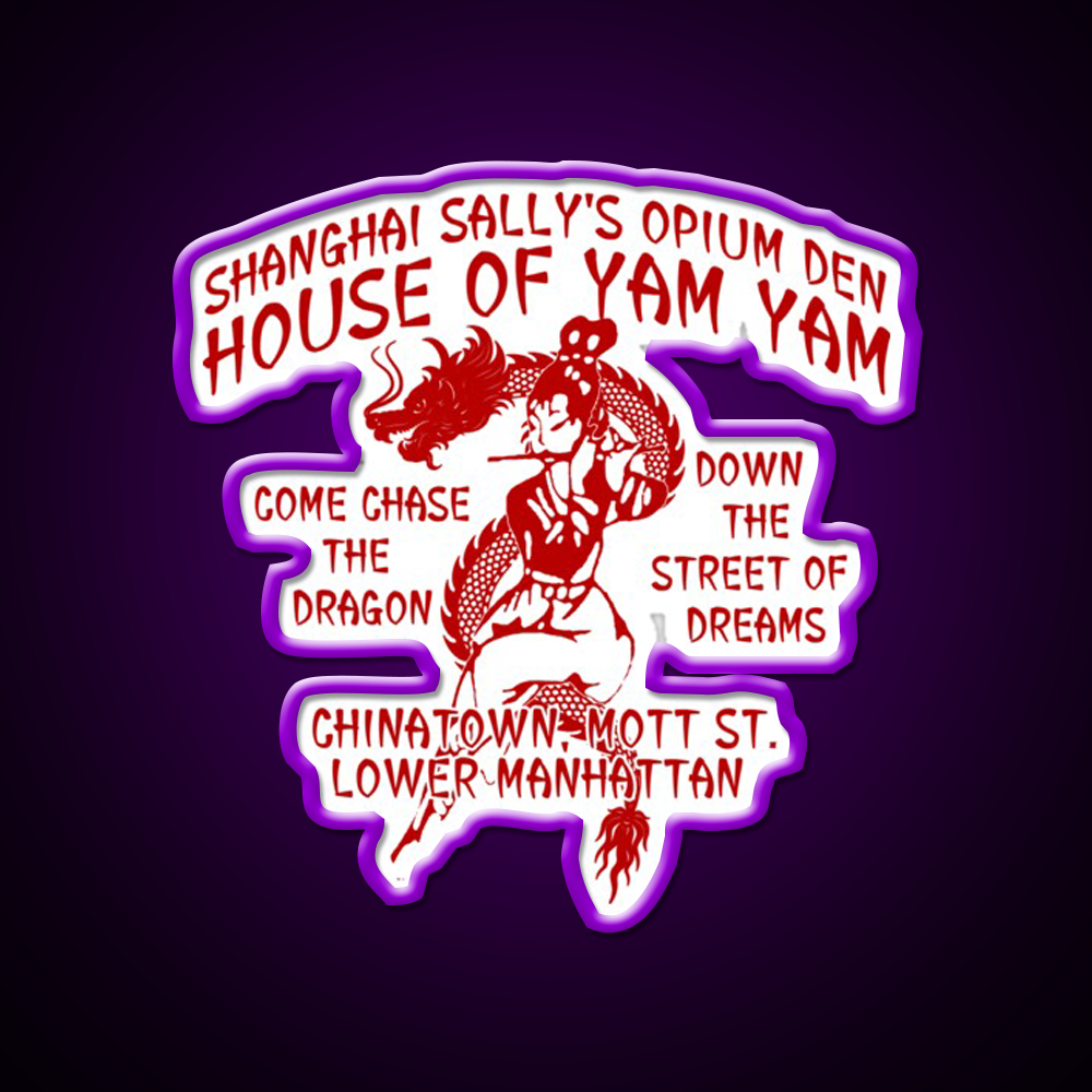 Shanghai Sallys House Of Yam Yam Red Asian Cultural Led Neon Sign Rgb Color - LED neon sign view 9