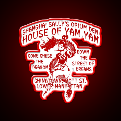 Shanghai Sallys House Of Yam Yam Red Asian Cultural Led Neon Sign Rgb Color - LED neon sign view 10
