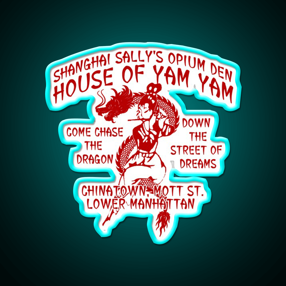 Shanghai Sallys House Of Yam Yam Red Asian Cultural Led Neon Sign Rgb Color - Shineneon