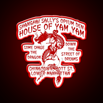 Shanghai Sallys House Of Yam Yam Red Asian Cultural Led Neon Sign Rgb Color - Shineneon