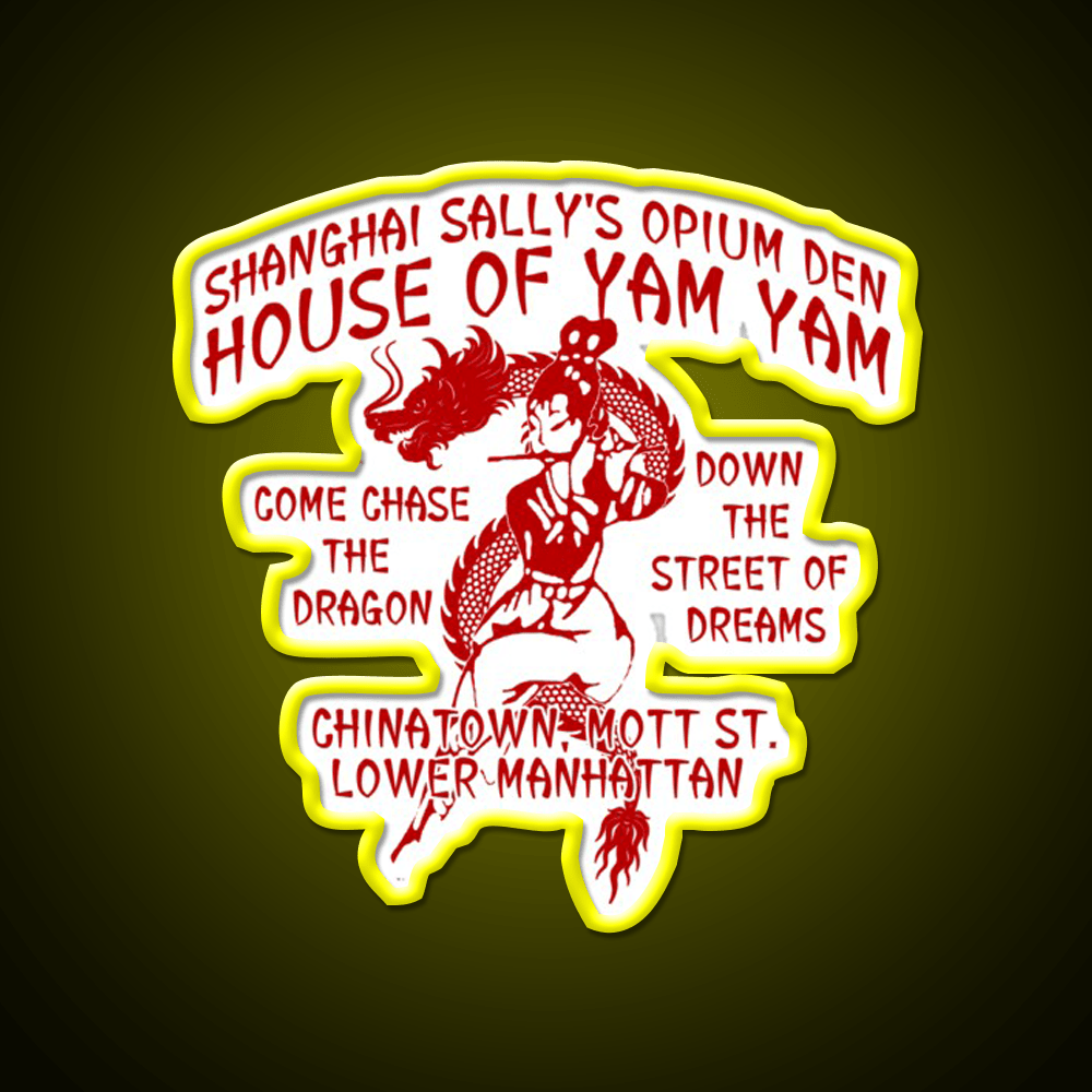 Shanghai Sallys House Of Yam Yam Red Asian Cultural Led Neon Sign Rgb Color - Shineneon