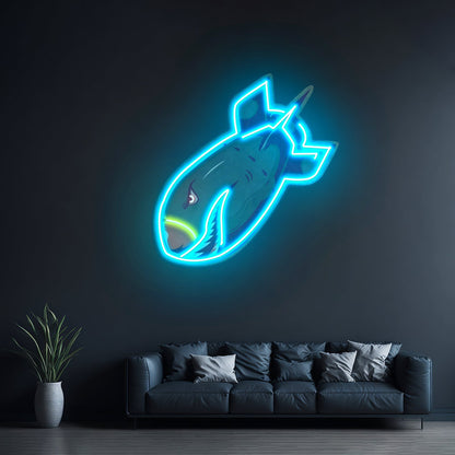 Shark Bomb Led Neon Sign Light Custom Led Signs - Shineneon