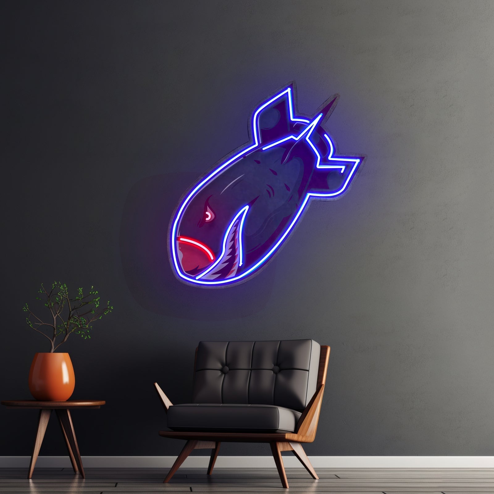 Shark Bomb Led Neon Sign Light Custom Led Signs - Shineneon