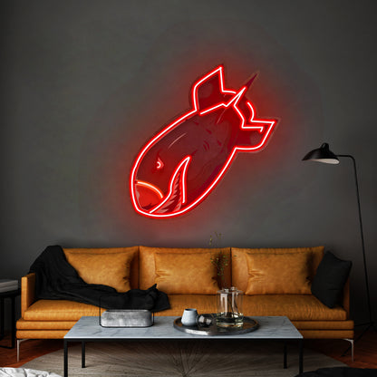 Shark Bomb Led Neon Sign Light Custom Led Signs