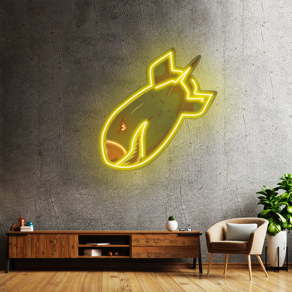 Shark Bomb Led Neon Sign Light Custom Led Signs