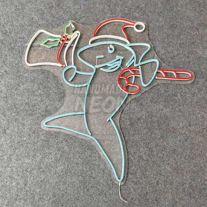 Shark Christmas Led Neon Sign | Shineneon