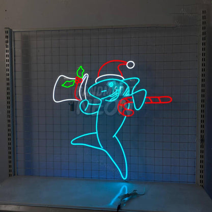 Shark Christmas Led Neon Sign | Shineneon