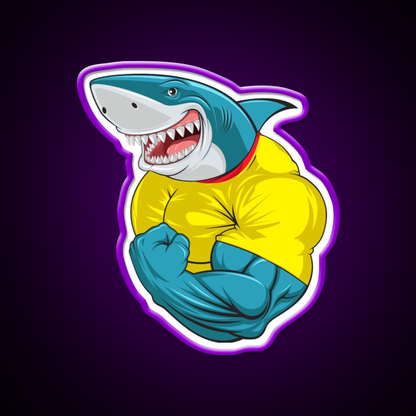 Shark Flex 3 Gym Fitness Led Neon Sign Rgb Color - LED neon sign view 9