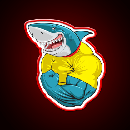 Shark Flex 3 Gym Fitness Led Neon Sign Rgb Color - Shineneon