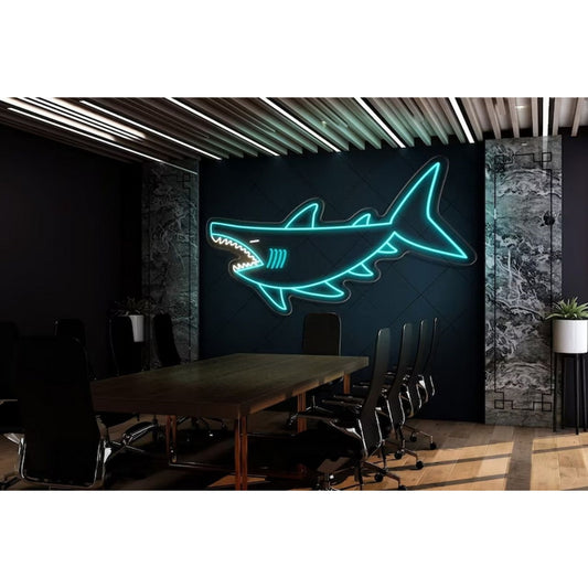 Shark Led Sign Business Neon Sign Wall Decor