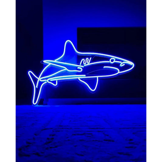 Shark Led Sign Business Neon Signs Wall Decor